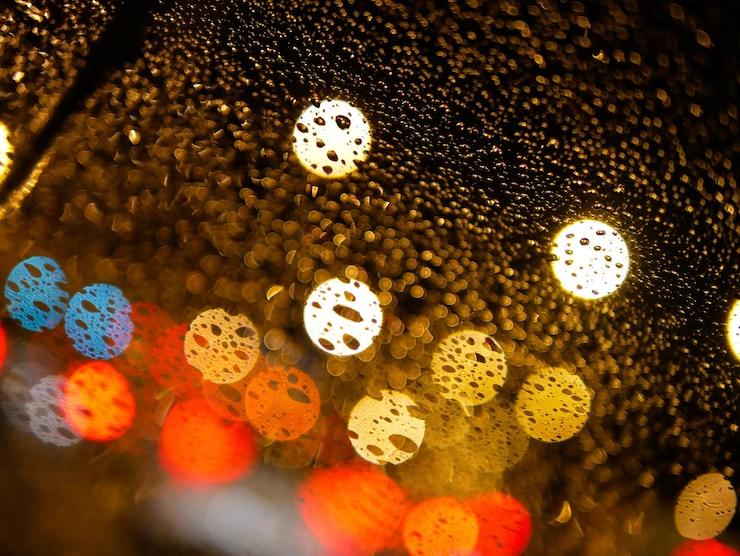 Foto un primer plano de las luces eléctricas