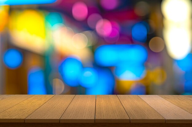 Primer plano de las luces iluminadas en la mesa