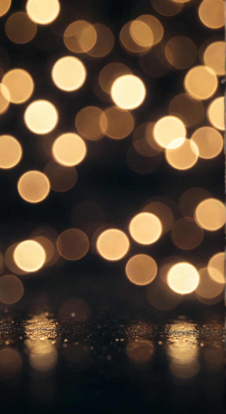 Foto un primer plano de las luces sobre un fondo negro