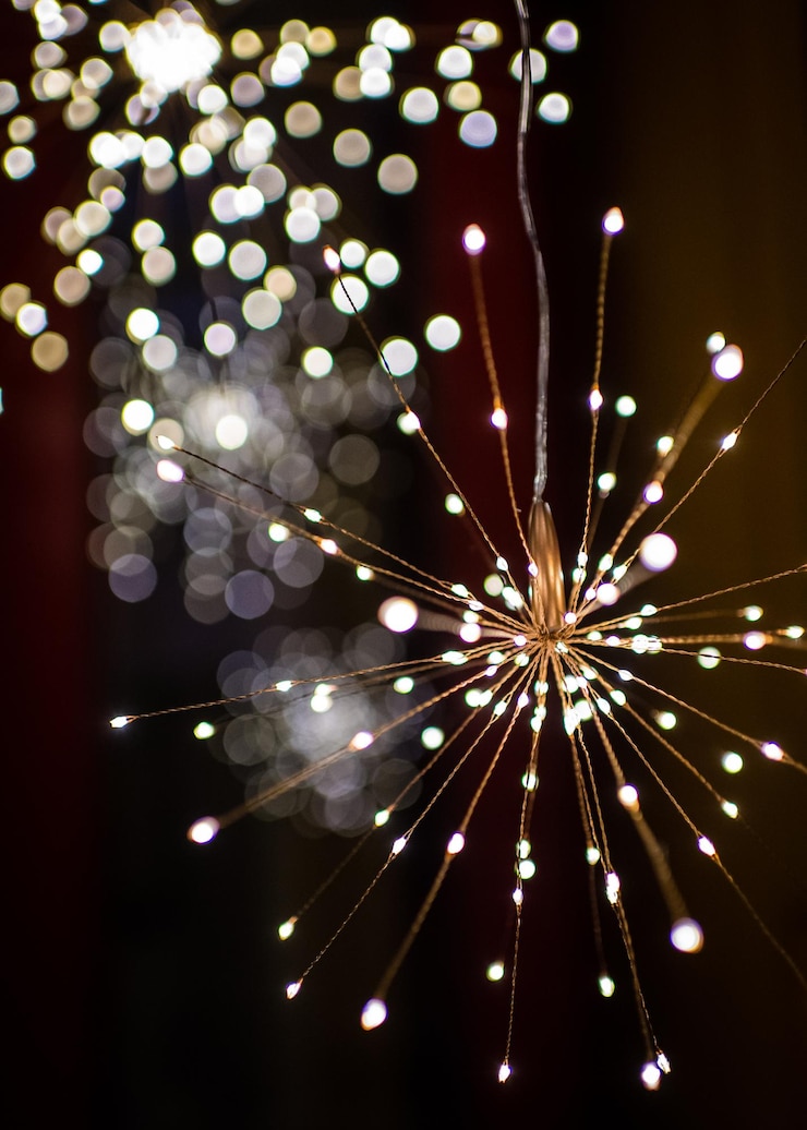 Foto primer plano de la luz iluminada