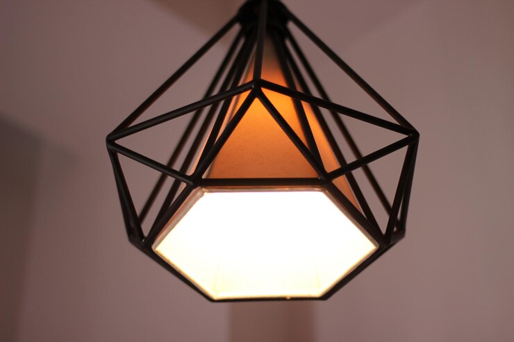 Foto primer plano de la luz iluminada