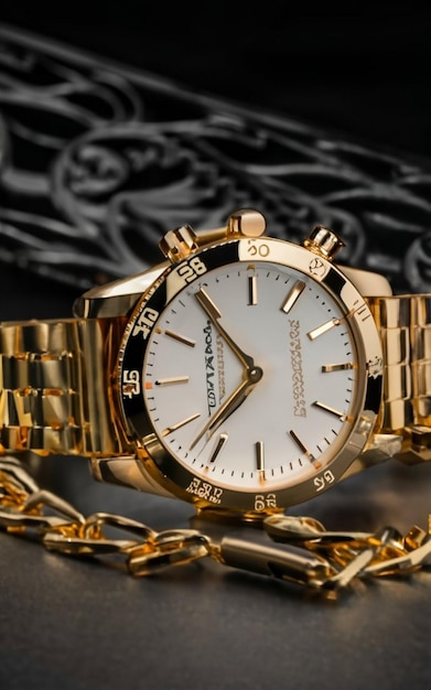 Un primer plano de la mano de un hombre sosteniendo un reloj de pulsera