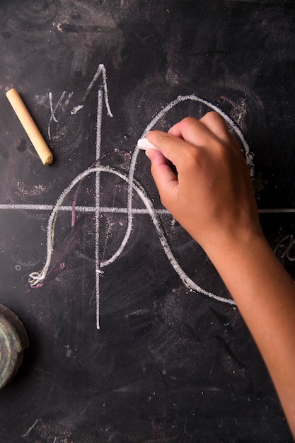 Foto primer plano de la mano humana