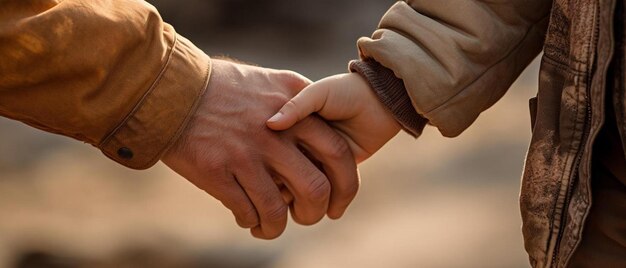 un primer plano de las manos de una persona sosteniendo la mano de un hombre