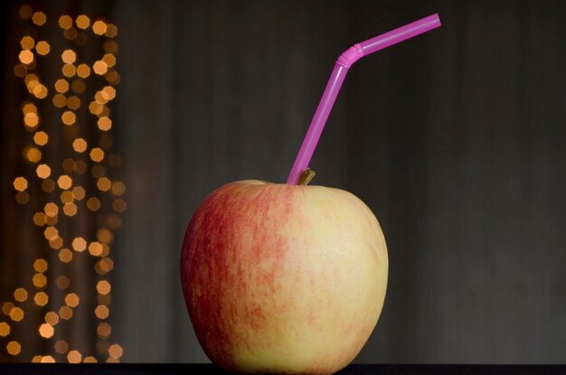 Primer plano de la manzana