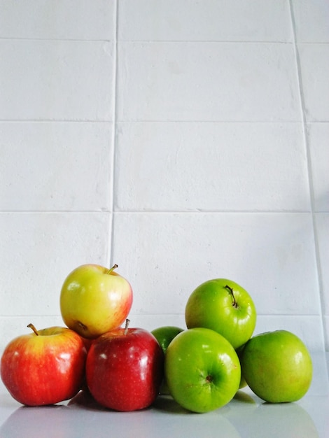 Foto primer plano de las manzanas