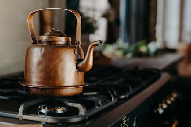 Foto primer plano de la máquina en la cocina