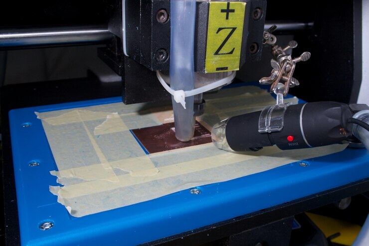 Foto primer plano de la máquina en la fábrica