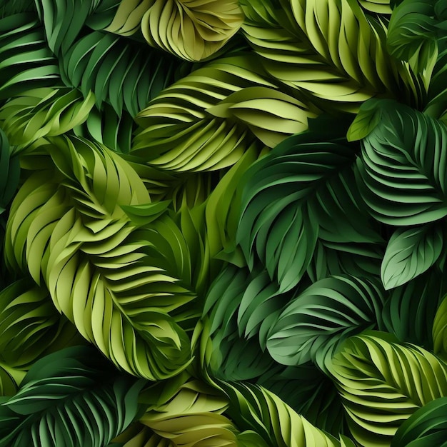 Foto un primer plano de un montón de hojas verdes con un fondo blanco.