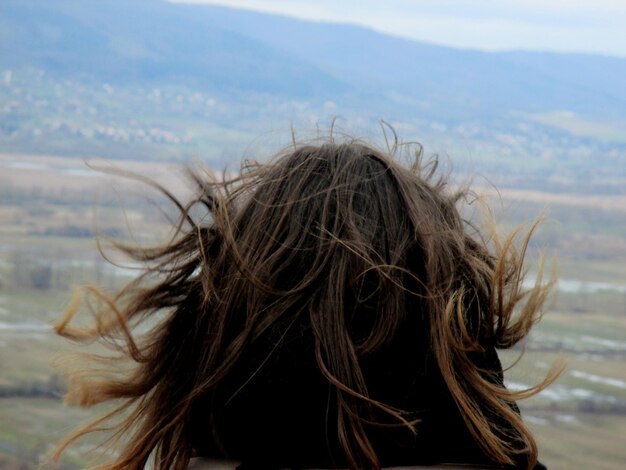 Foto primer plano de una mujer