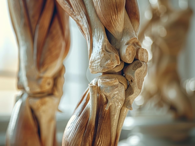 Foto un primer plano de los músculos del cuerpo humano