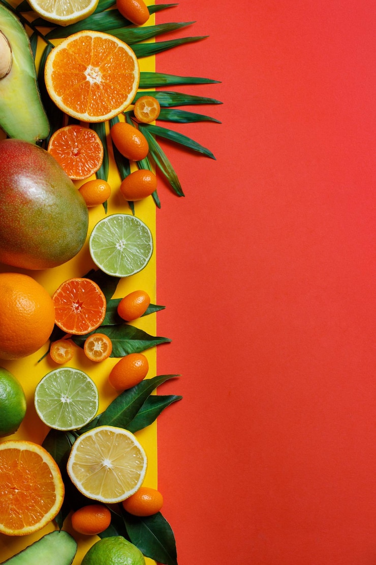 Foto primer plano de las naranjas