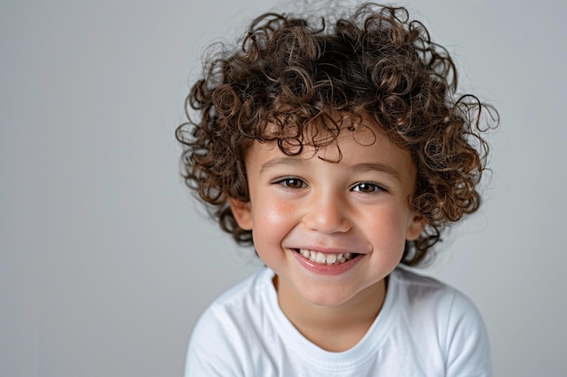 un primer plano de un niño