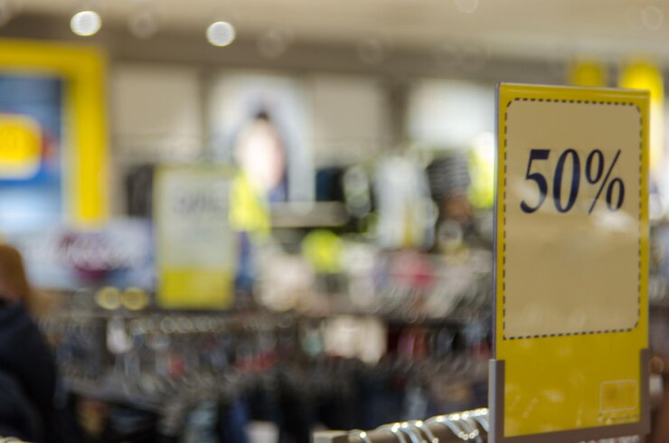 Foto primer plano del número 50 en la tienda