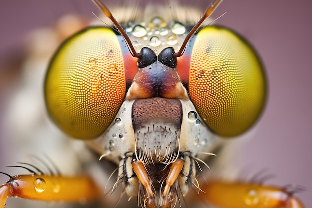 Foto un primer plano de un ojo de dama que parece una joya