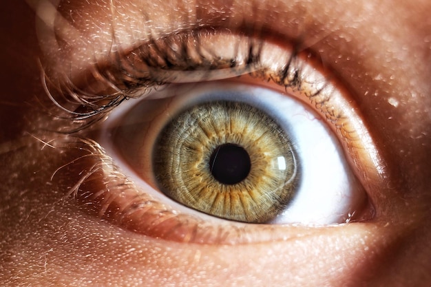 Primer plano del ojo humano