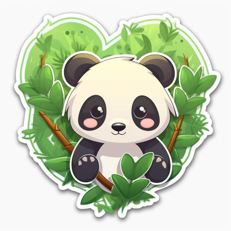 Foto un primer plano de un oso panda sentado en la rama de un árbol ai generativo