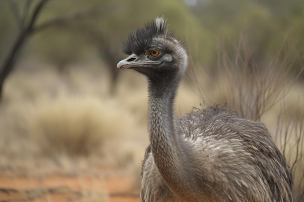 Un primer plano de un pájaro con una cabeza blanca y negra y una cabeza gris.