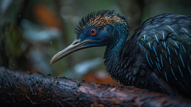 Un primer plano de un pájaro