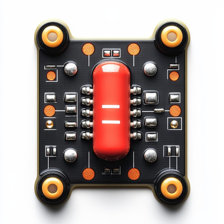 Foto un primer plano de un panel de control eléctrico aislado sobre un fondo blanco