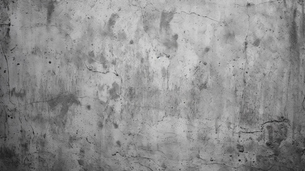 Foto un primer plano de una pared de hormigón con una foto en blanco y negro generativa ai