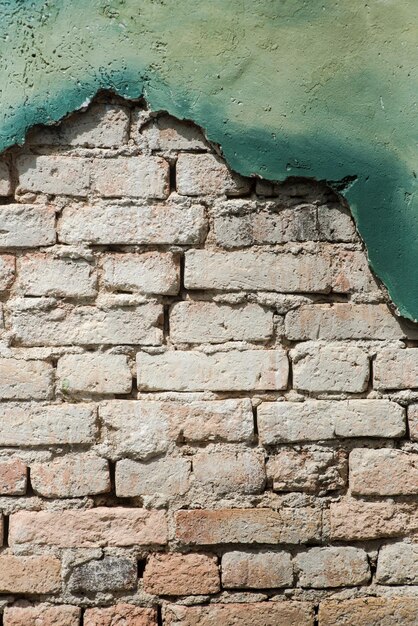 Foto primer plano de una pared de ladrillo