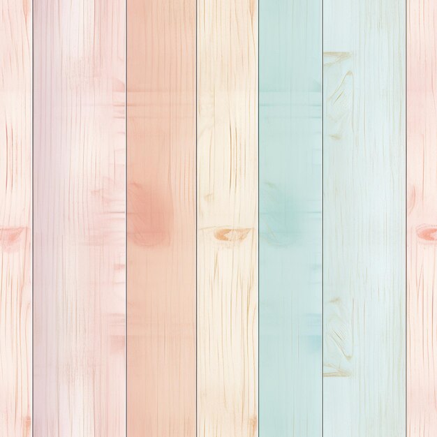 Foto un primer plano de una pared de madera con diferentes colores de madera generativa ai