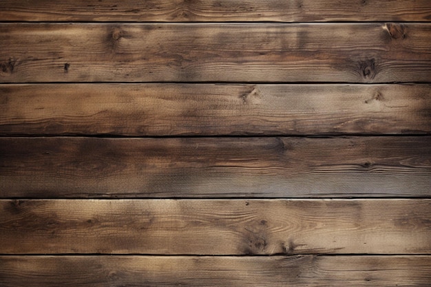 un primer plano de una pared de madera con una mancha marrón ai generativo