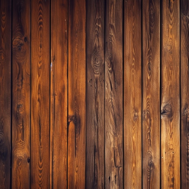 Un primer plano de una pared de madera con una mancha marrón generativa ai