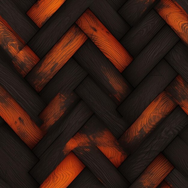 un primer plano de una pared de madera con un patrón de ai generativo de madera