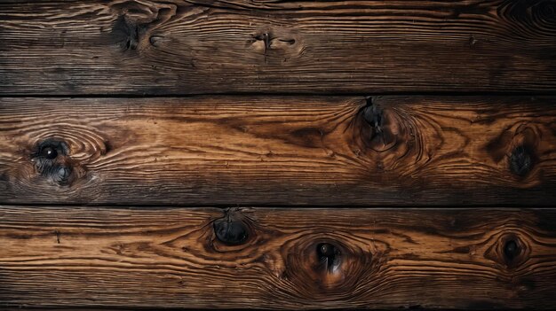 Un primer plano de una pared de madera que muestra el grano y los nudos en la madera