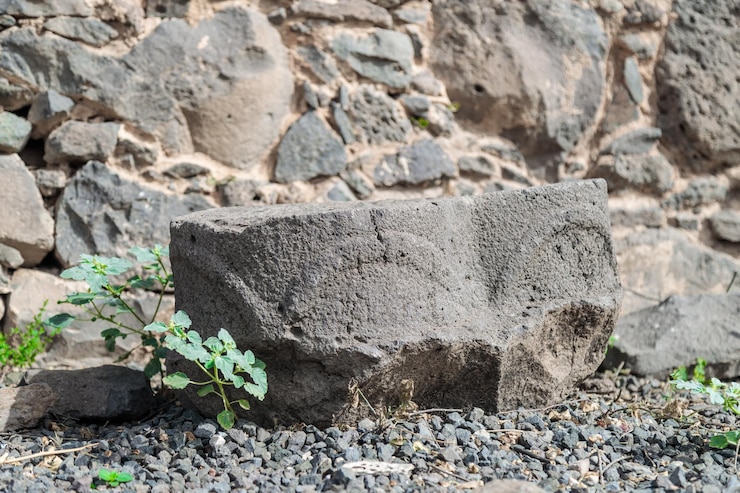 Foto primer plano de una pared de piedra