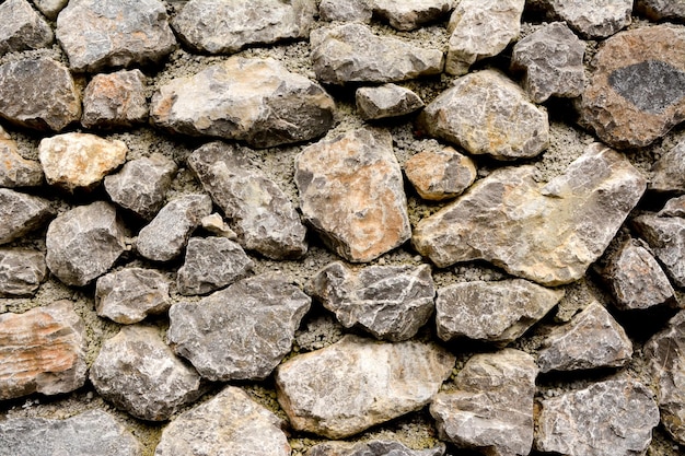 Primer plano de una pared de roca gris