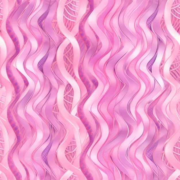 Un primer plano de una pared rosa con un montón de líneas onduladas generativas ai