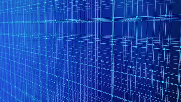 Primer plano de un patrón abstracto contra un fondo azul