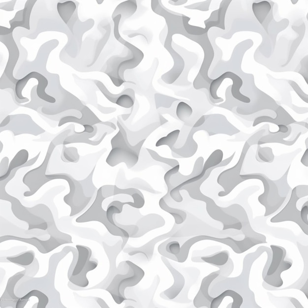 un primer plano de un patrón de camuflaje con un fondo blanco generativo ai