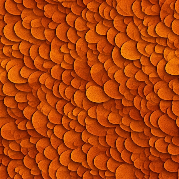 Foto un primer plano de un patrón de círculos naranjas