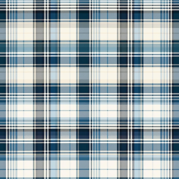 un primer plano de un patrón a cuadros con un ai generativo de color azul y blanco