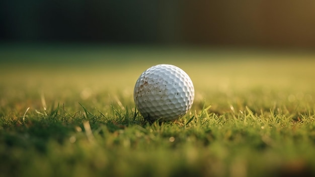 Primer plano de una pelota de golf