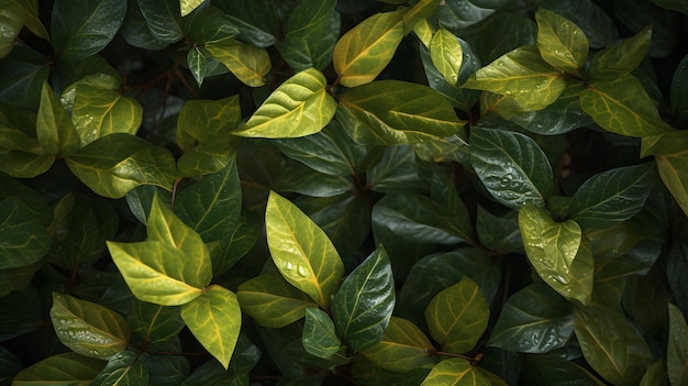 Primer plano de pequeñas hojas de otoño