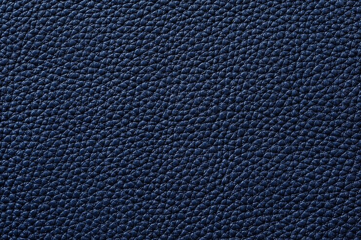 Primer plano de una perfecta textura de cuero azul para el fondo