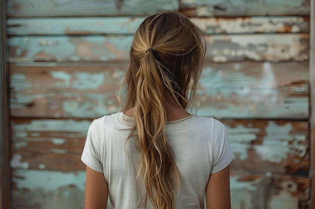 Un primer plano de una persona con el cabello largo