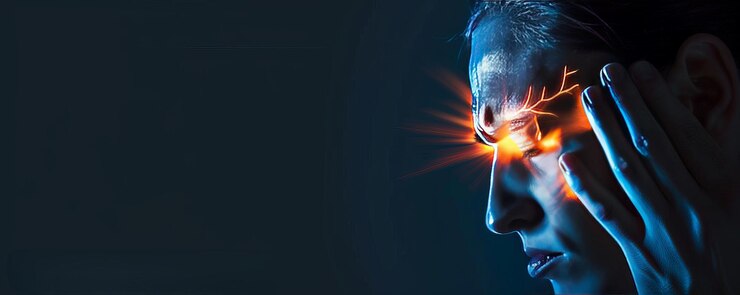 Primer plano de una persona con un dolor