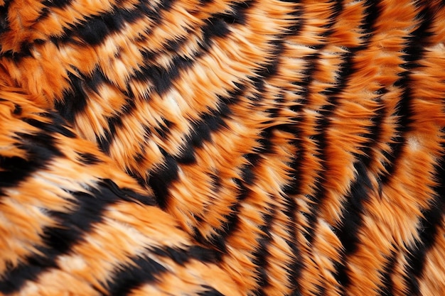 Un primer plano de una piel de tigre