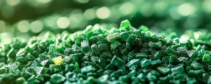 un primer plano de una pila de comida verde