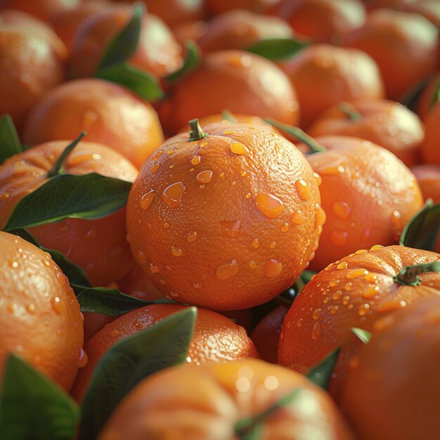 primer plano de una pila de mandarinas naranjas