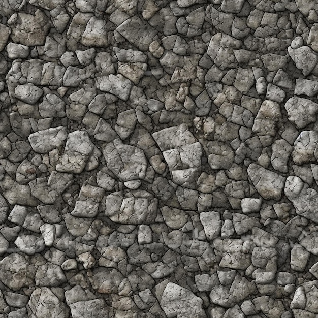 un primer plano de una pila de rocas en un terreno generativo ai
