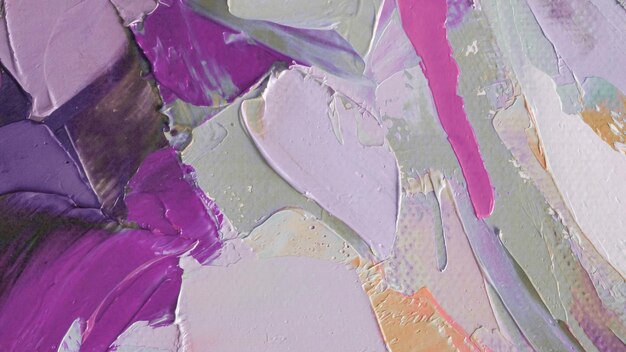 Primer plano de una pintura al óleo y cuchillo de paleta detalles de alta calidad altamente texturizados fragmento de