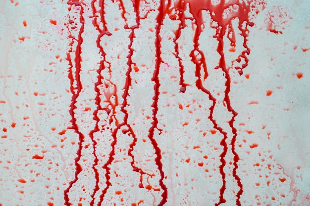 Primer plano de pintura salpicada en la pared