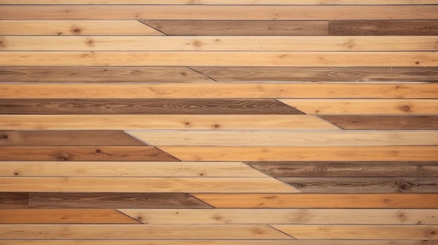 Un primer plano de un piso de madera con diferentes colores y texturas.